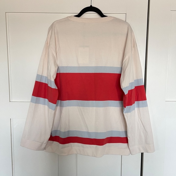 NWT Anthropologie The Upside Lace-Up Pullover Top, 100% Cotton, Size Large - Picture 16 of 16